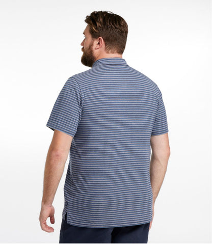 Men's Comfort Stretch Performance® Pima Polo, Short-Sleeve, Stripe | L.L.Bean discount