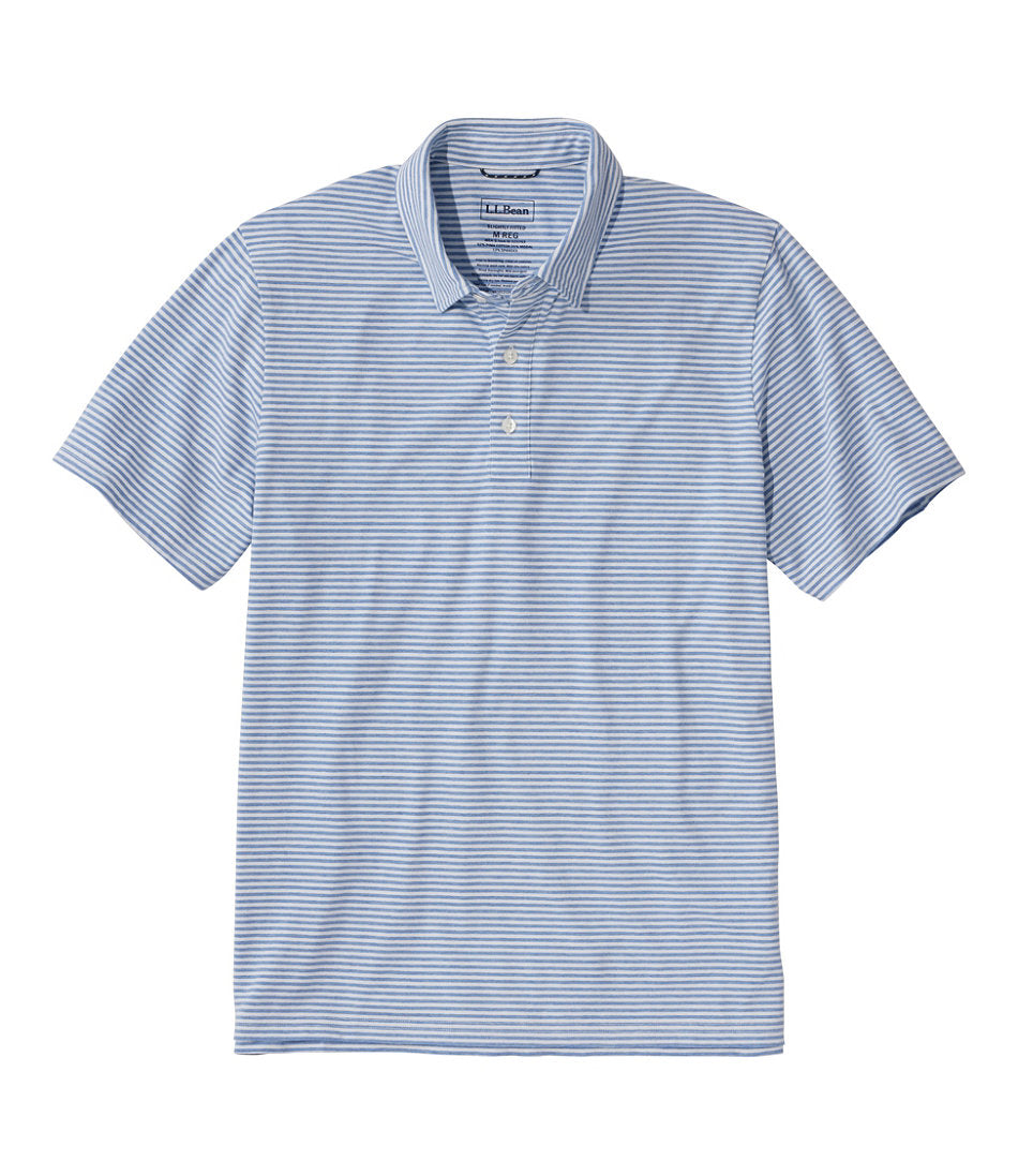 Men's Comfort Stretch Performance® Pima Polo, Short-Sleeve, Stripe | L.L.Bean discount