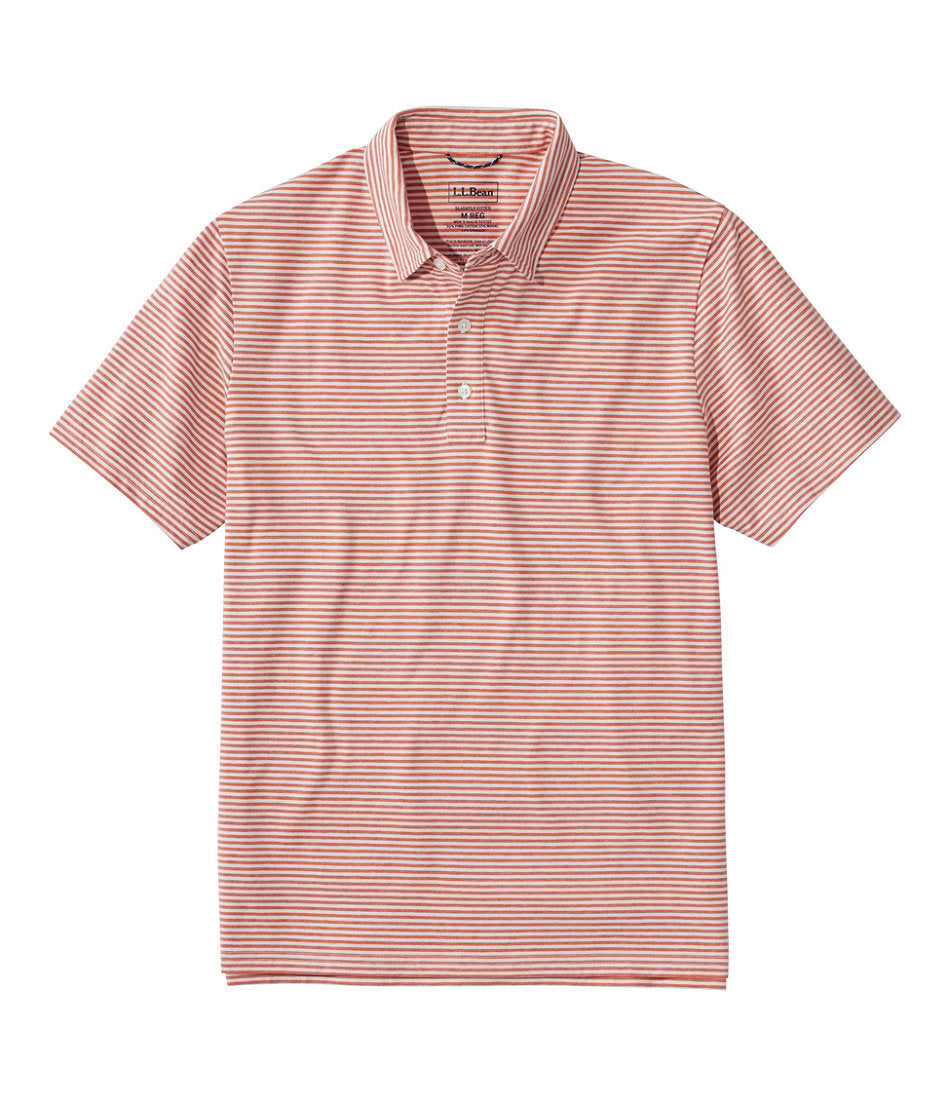 Men's Comfort Stretch Performance® Pima Polo, Short-Sleeve, Stripe | L.L.Bean discount