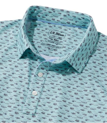 Men's Comfort Stretch Performance® Party Polo, Slightly Fitted, Short-Sleeve, Print | L.L.Bean for sale