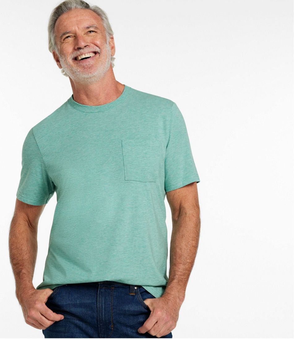Men's Comfort Stretch Performance® Pima Pocket Tee, Short-Sleeve | L.L.Bean online