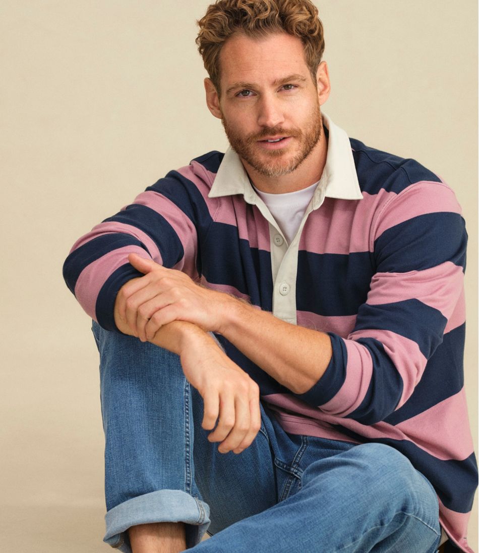 Men's Bean's Vintage Soft Rugby, Stripe | L.L.Bean online