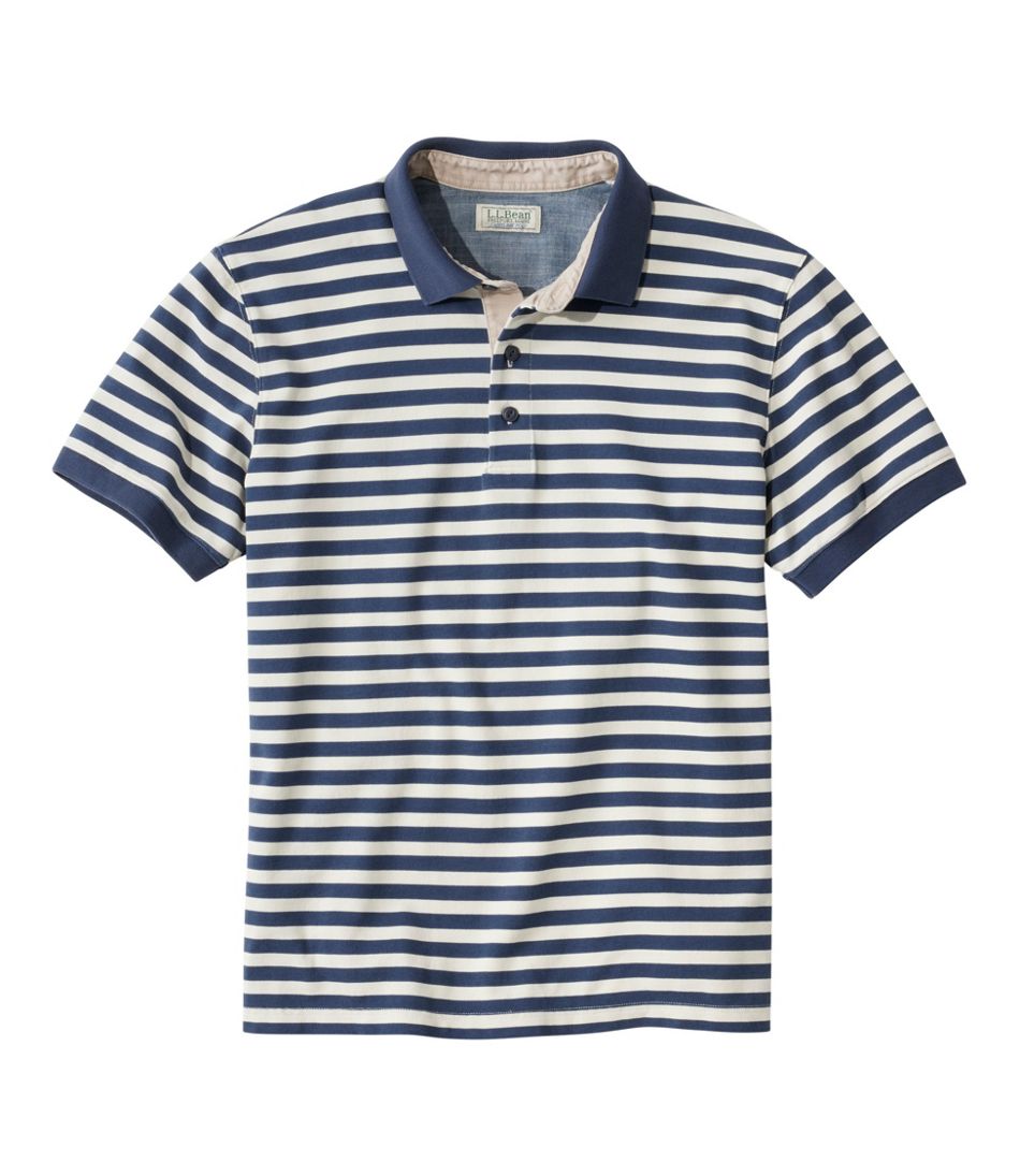 Men's Casco Bay Rugged Polo, Short-Sleeve, Stripe | L.L.Bean US