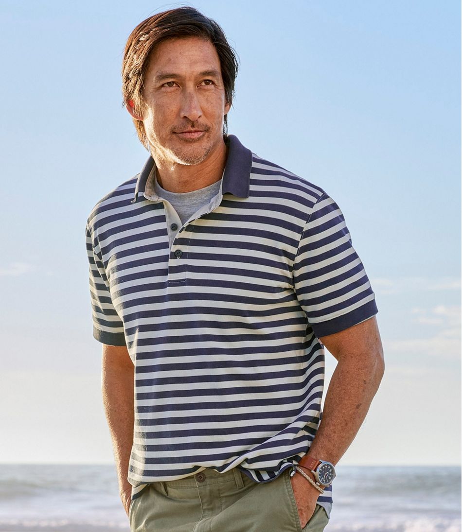 Men's Casco Bay Rugged Polo, Short-Sleeve, Stripe | L.L.Bean US