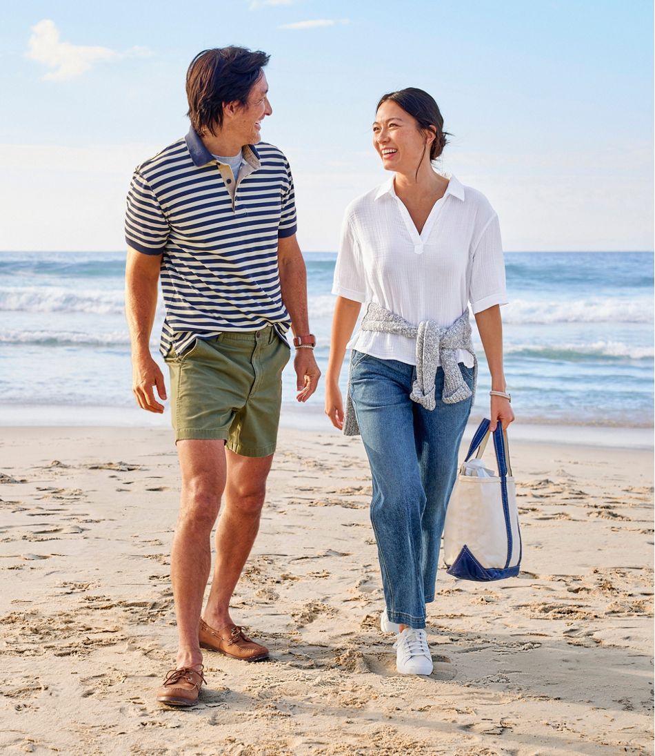 Men's Casco Bay Rugged Polo, Short-Sleeve, Stripe | L.L.Bean US