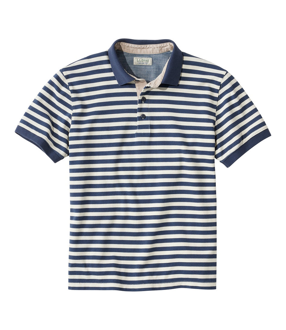Men's Casco Bay Rugged Polo, Short-Sleeve, Stripe | L.L.Bean US