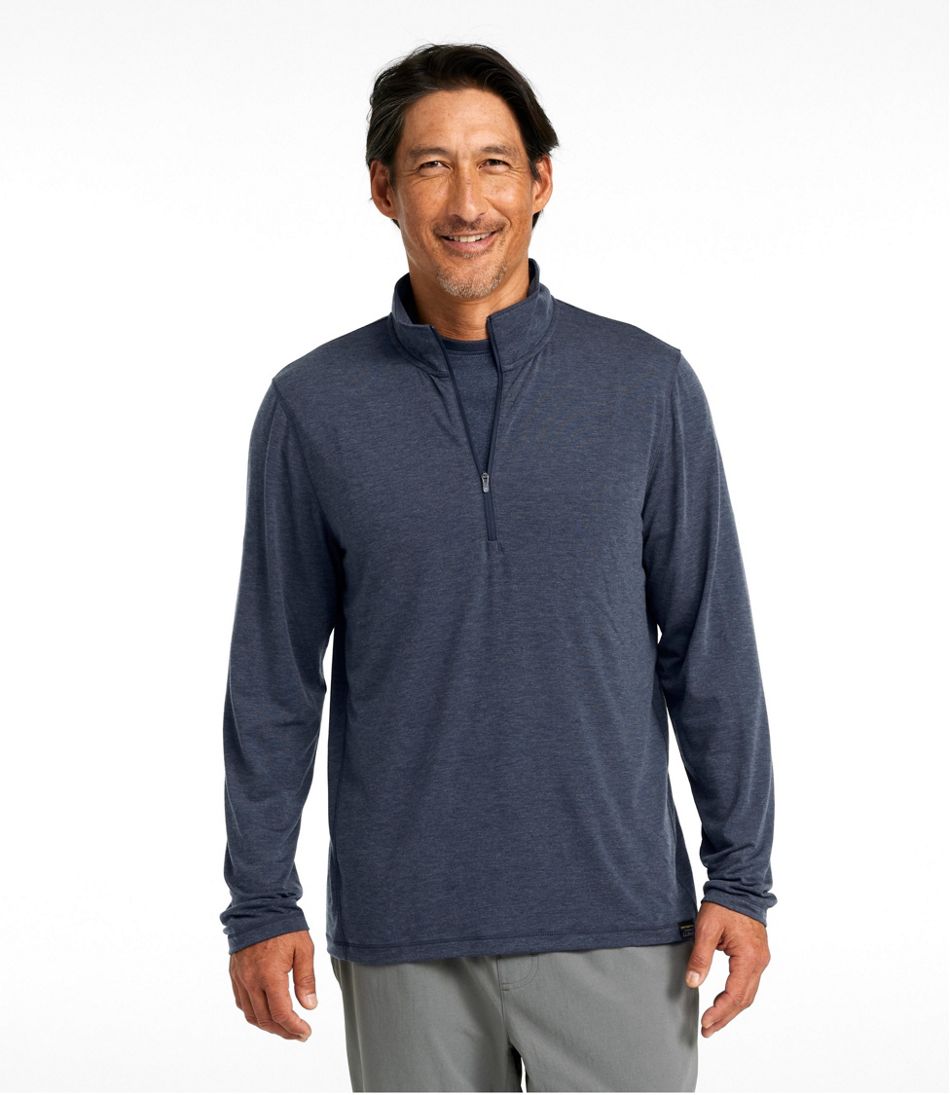 Men's Everyday SunSmart® Tee, Long-Sleeve Quarter-Zip | L.L.Bean online