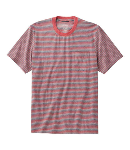 Men's Comfort Stretch Performance® Pima Pocket Tee, Short-Sleeve, Stripe | L.L.Bean US