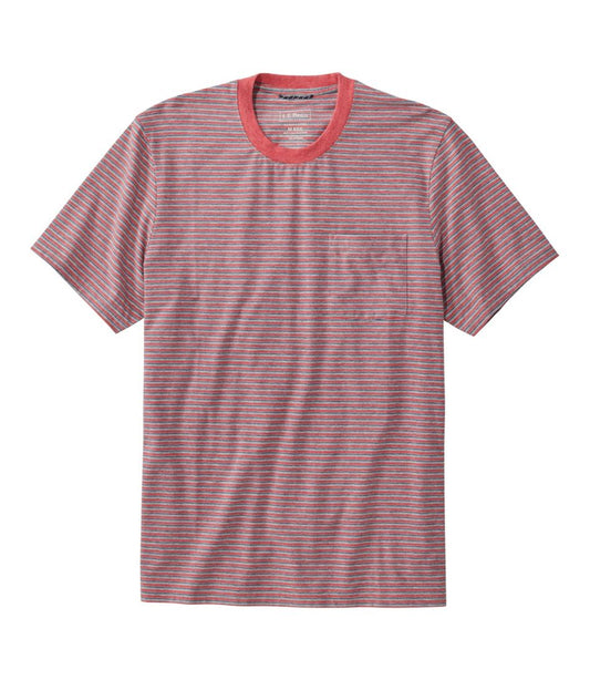 Men's Comfort Stretch Performance® Pima Pocket Tee, Short-Sleeve, Stripe | L.L.Bean US