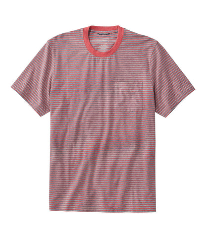 Men's Comfort Stretch Performance® Pima Pocket Tee, Short-Sleeve, Stripe | L.L.Bean US