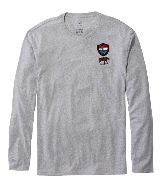 Men's MIF&W Tee, Long-Sleeve Moose | L.L.Bean discount