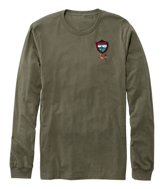 Men's MIF&W Tee, Long-Sleeve White-Tailed Deer | L.L.Bean on sale