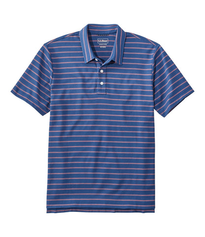 Men's Comfort Stretch Performance® Polo, Short-Sleeve, Slightly Fitted, Stripe | L.L.Bean online