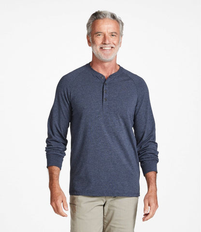 Men's Comfort Stretch Pima Tee Shirt, Long-Sleeve Henley | L.L.Bean discount