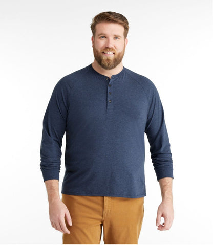 Men's Comfort Stretch Pima Tee Shirt, Long-Sleeve Henley | L.L.Bean discount