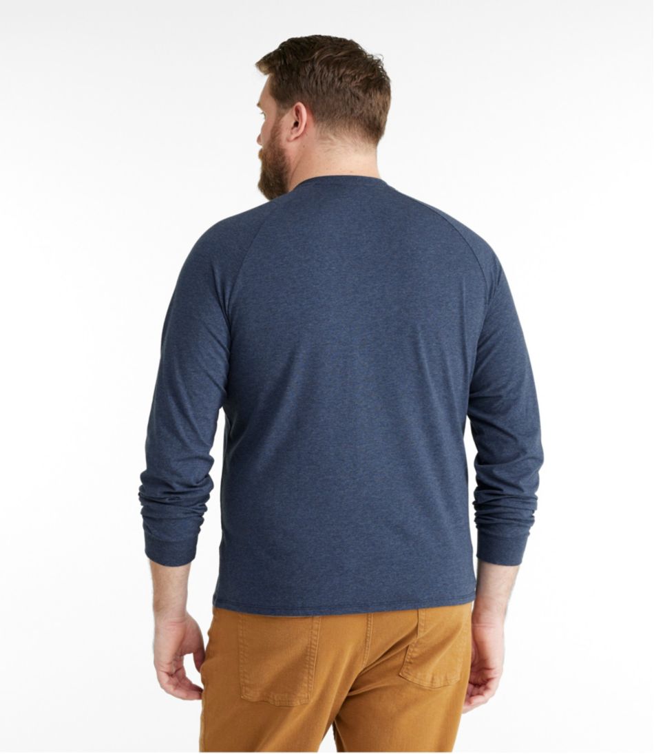 Men's Comfort Stretch Pima Tee Shirt, Long-Sleeve Henley | L.L.Bean discount