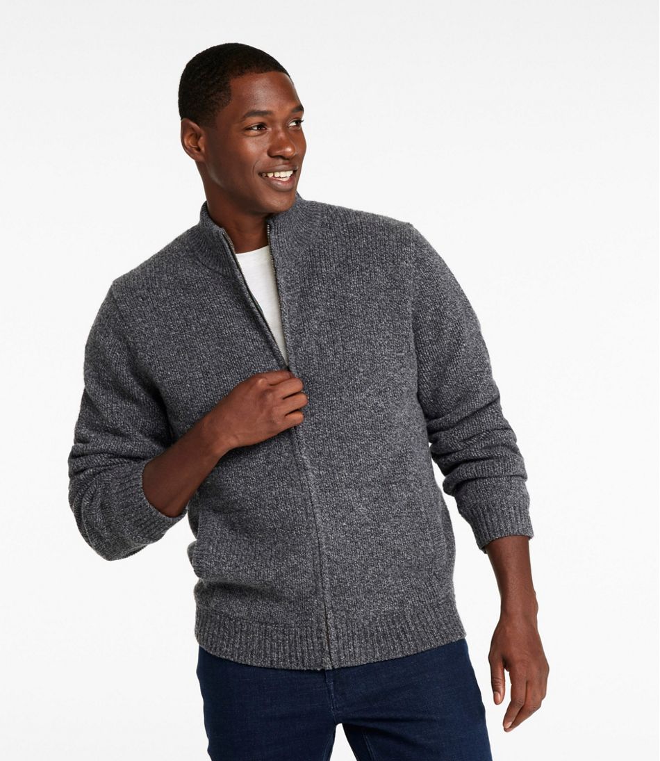 Men's Classic Ragg Wool Sweater, Full-Zip Flannel-Lined | L.L.Bean US