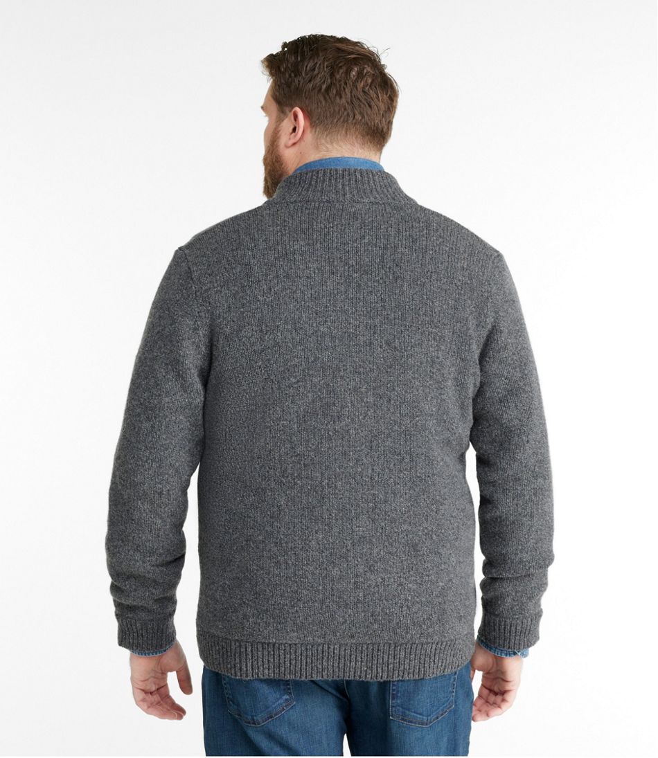 Men's Classic Ragg Wool Sweater, Full-Zip Flannel-Lined | L.L.Bean US