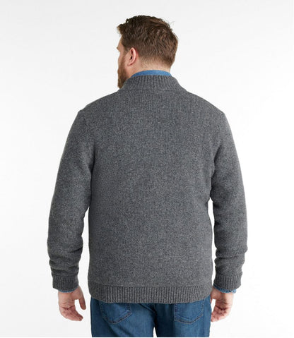 Men's Classic Ragg Wool Sweater, Full-Zip Flannel-Lined | L.L.Bean US