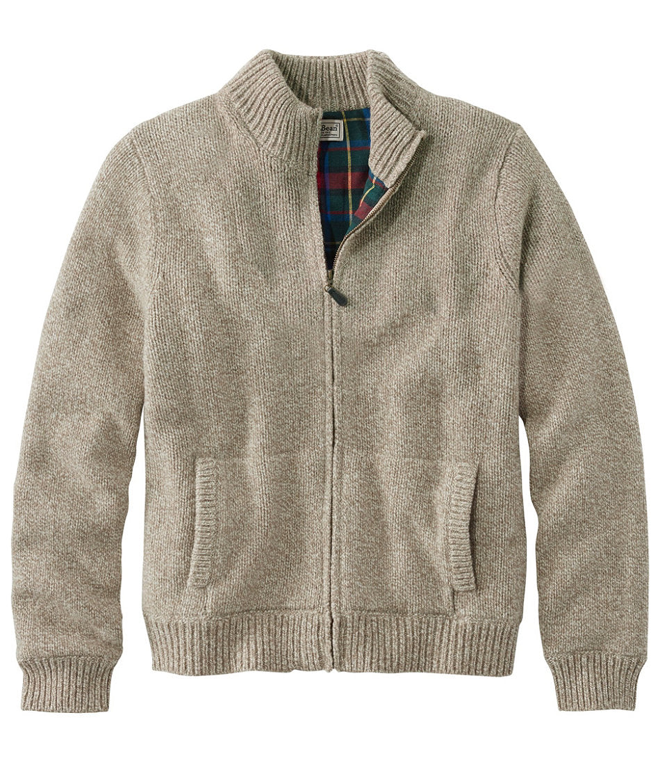 Men's Classic Ragg Wool Sweater, Full-Zip Flannel-Lined | L.L.Bean US