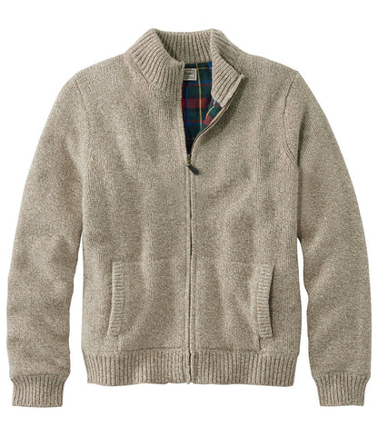 Men's Classic Ragg Wool Sweater, Full-Zip Flannel-Lined | L.L.Bean US