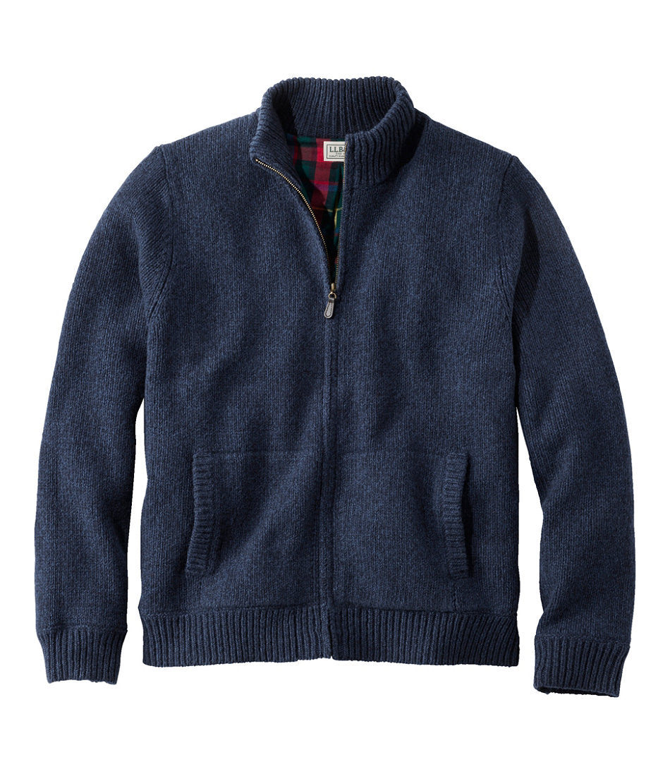 Men's Classic Ragg Wool Sweater, Full-Zip Flannel-Lined | L.L.Bean US