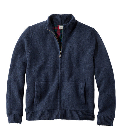 Men's Classic Ragg Wool Sweater, Full-Zip Flannel-Lined | L.L.Bean US