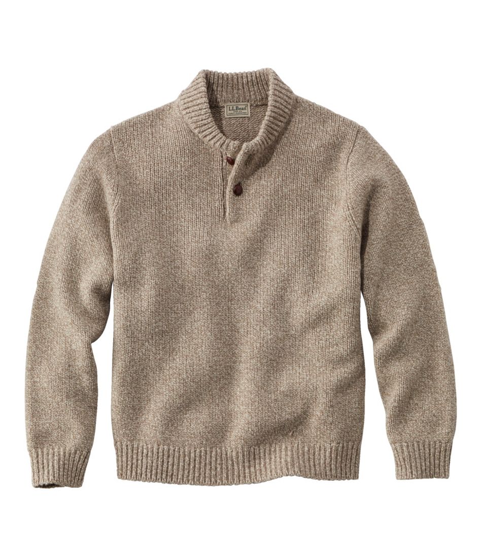 Men's Classic Ragg Wool Sweater, Henley | L.L.Bean discount