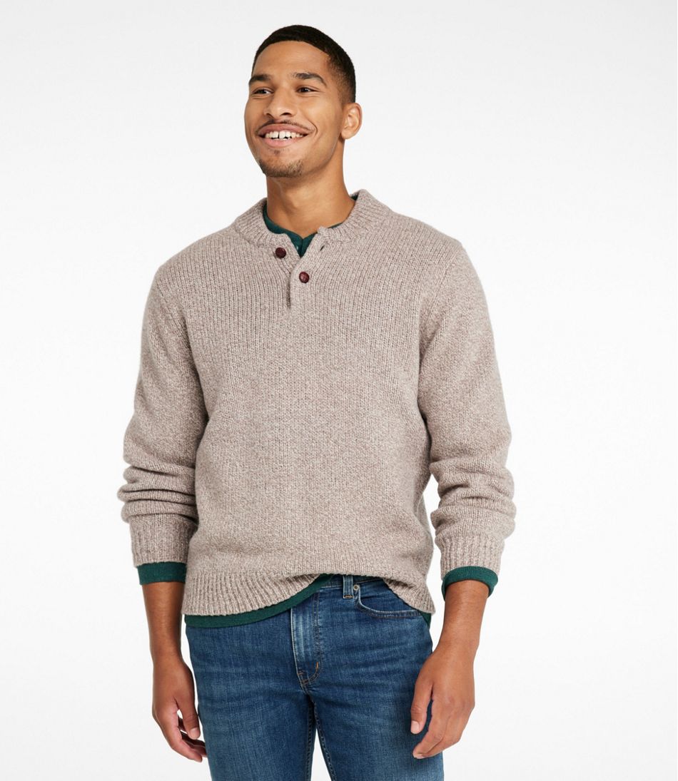 Men's Classic Ragg Wool Sweater, Henley | L.L.Bean discount