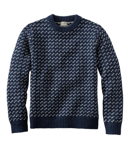 Men's Bean's Classic Ragg Wool Sweater, Crewneck, Bird's-Eye | L.L.Bean discount