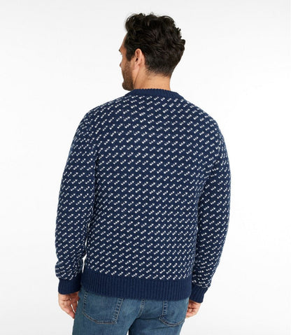 Men's Bean's Classic Ragg Wool Sweater, Crewneck, Bird's-Eye | L.L.Bean discount