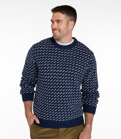 Men's Bean's Classic Ragg Wool Sweater, Crewneck, Bird's-Eye | L.L.Bean discount