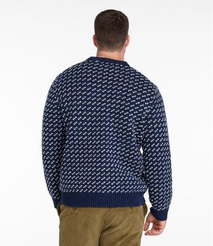 Men's Bean's Classic Ragg Wool Sweater, Crewneck, Bird's-Eye | L.L.Bean discount