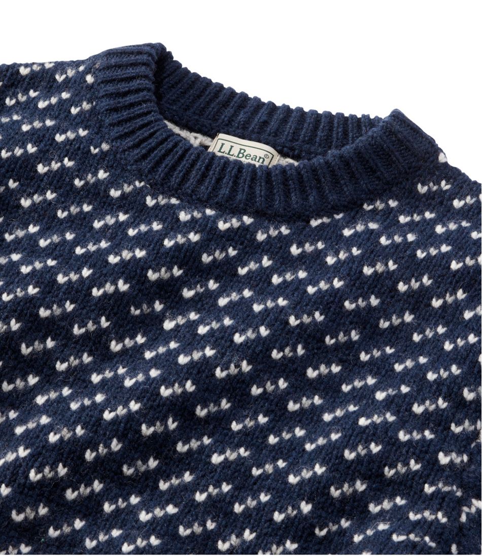 Men's Bean's Classic Ragg Wool Sweater, Crewneck, Bird's-Eye | L.L.Bean discount