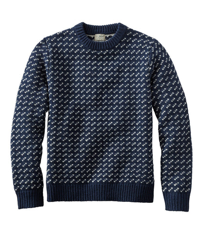 Men's Bean's Classic Ragg Wool Sweater, Crewneck, Bird's-Eye | L.L.Bean discount