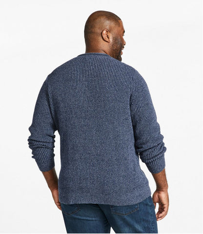 Men's Organic Cotton Waffle Sweater, Rollneck Crew | L.L.Bean sale