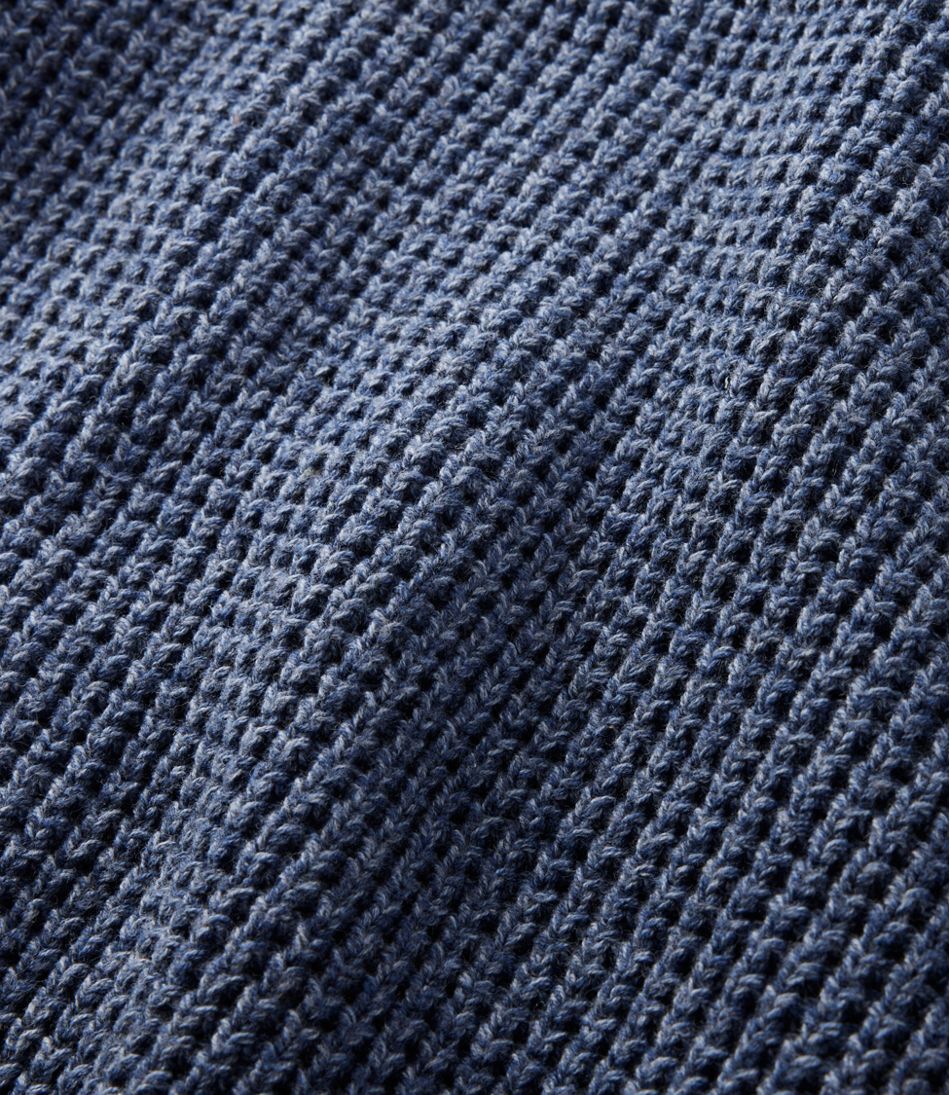 Men's Organic Cotton Waffle Sweater, Rollneck Crew | L.L.Bean sale
