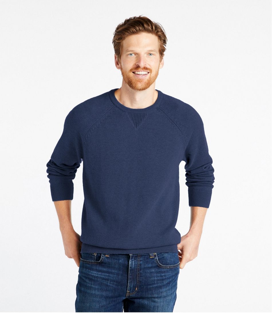 Men's Wicked Soft Cotton/Cashmere Sweater, Crewneck | L.L.Bean online