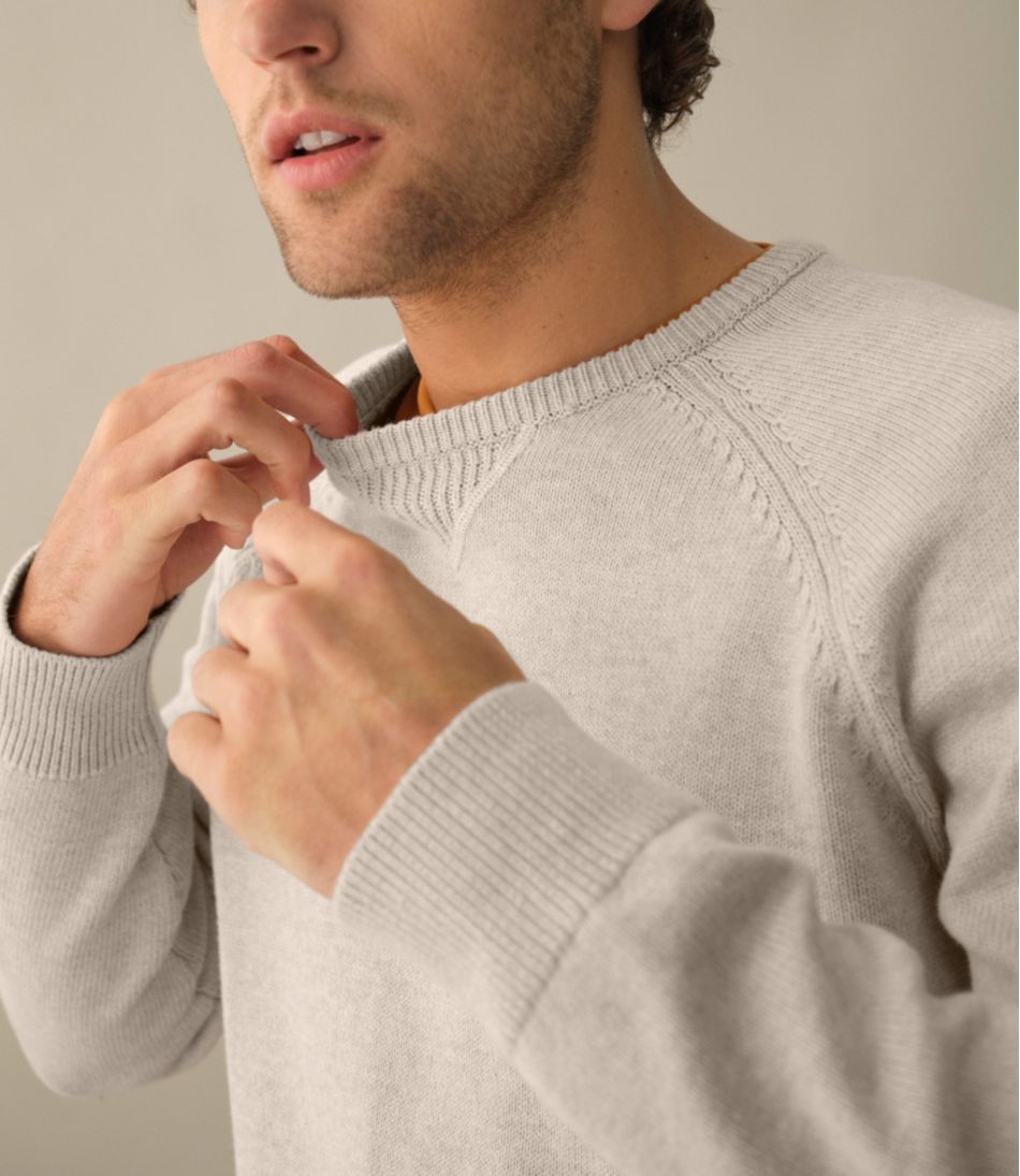 Men's Wicked Soft Cotton/Cashmere Sweater, Crewneck | L.L.Bean online
