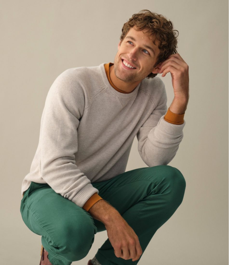 Men's Wicked Soft Cotton/Cashmere Sweater, Crewneck | L.L.Bean online
