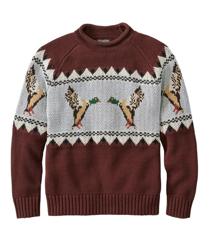 Men's Signature Organic Cotton Rollneck Sweater, Fair Isle | L.L.Bean discount