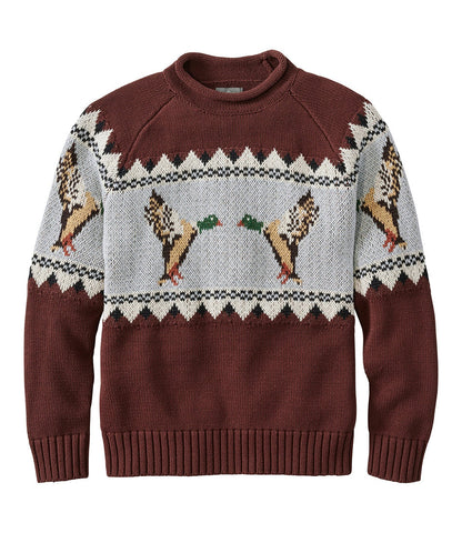 Men's Signature Organic Cotton Rollneck Sweater, Fair Isle | L.L.Bean discount