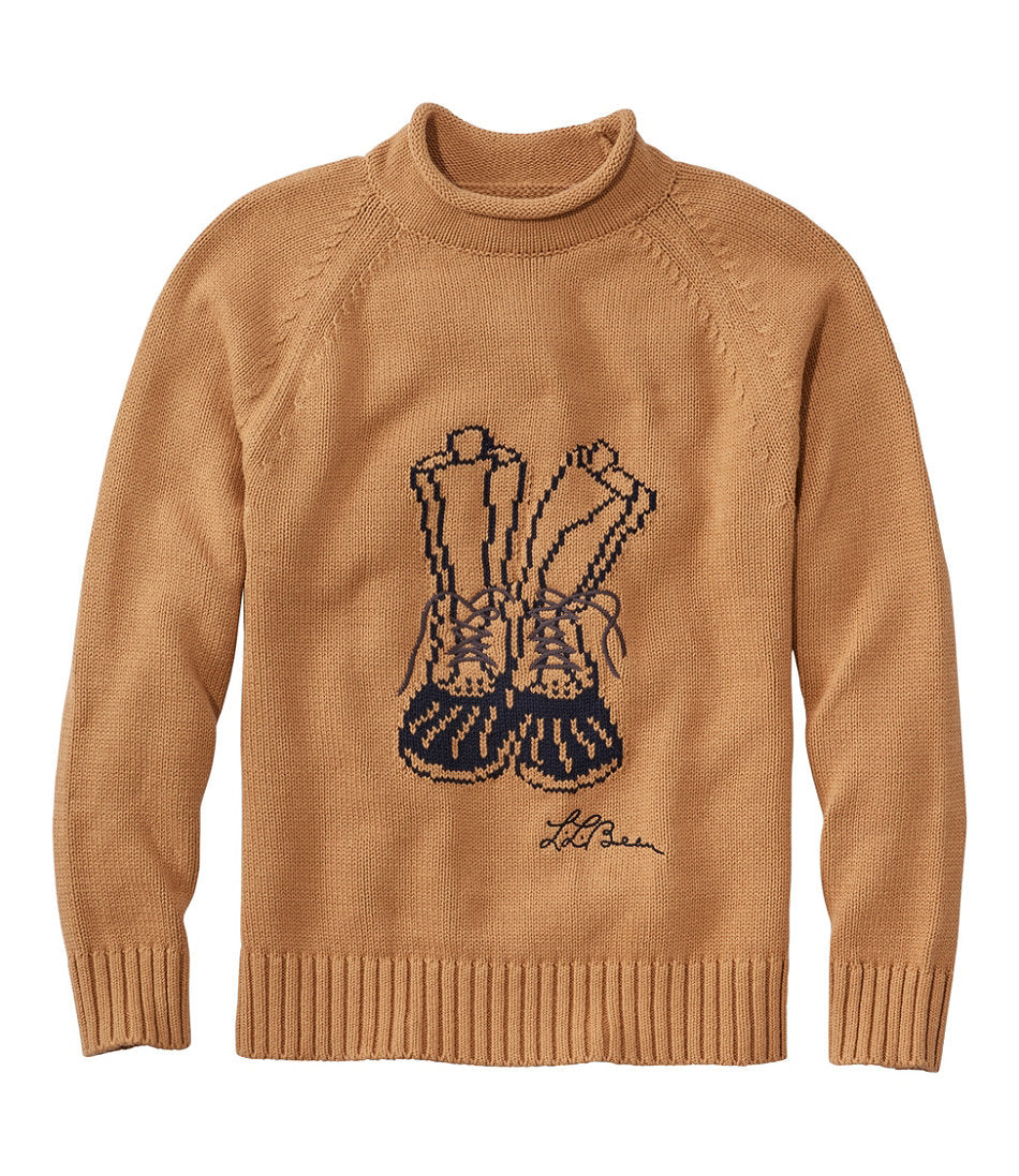 Men's Signature Organic Cotton Rollneck Sweater, Fair Isle | L.L.Bean discount