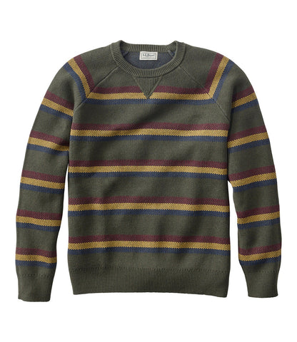 Men's Wicked Soft Cotton/Cashmere Sweater, Crewneck, Pattern | L.L.Bean sale