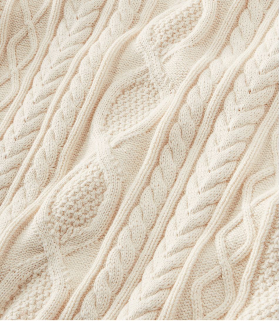 Men's Bean's Heritage Soft Cotton Fisherman Sweater, Button-Mock | L.L.Bean US