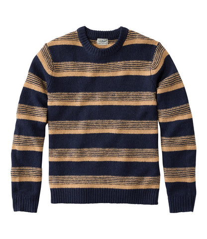 Men's Bean's Classic Ragg Wool Sweater, Crewneck, Stripe | L.L.Bean for sale