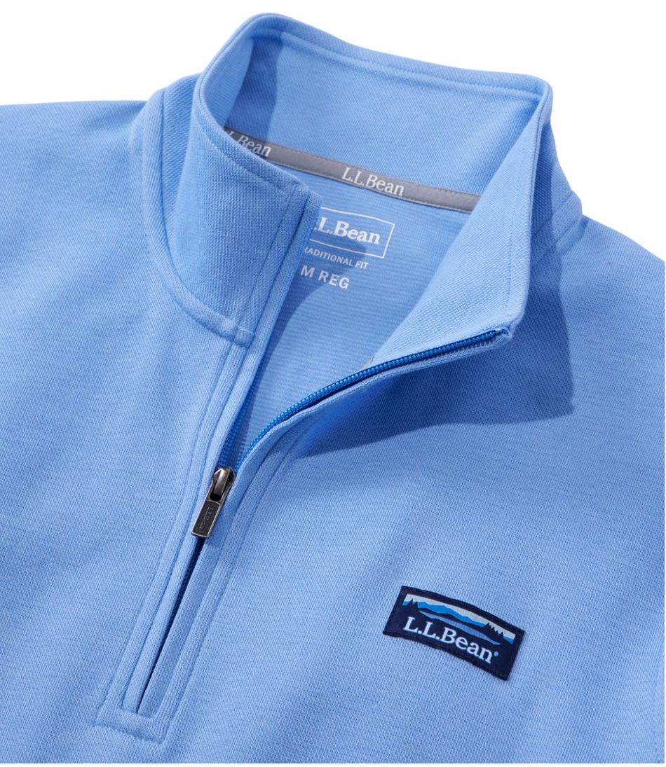 Men's Comfort Stretch Performance® Piqué, Quarter-Zip Pullover | L.L.Bean US