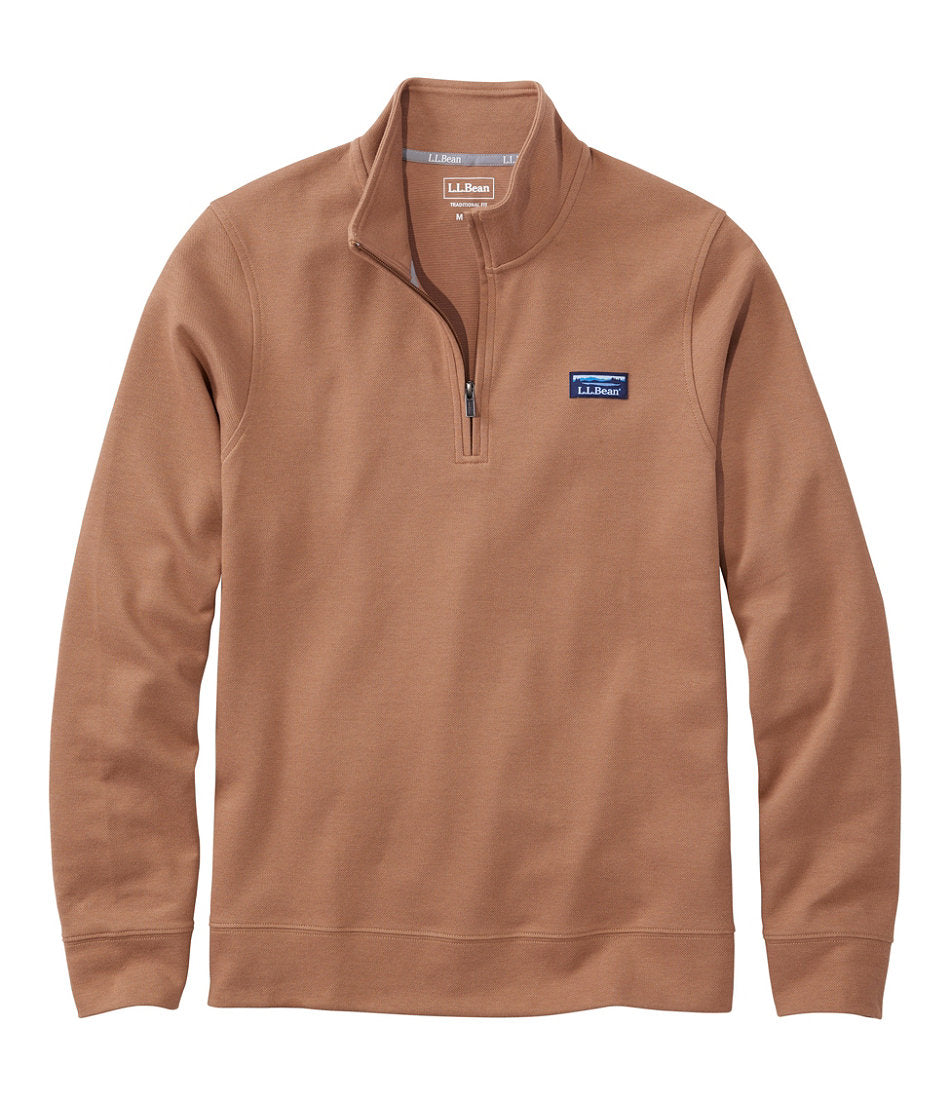 Men's Comfort Stretch Performance® Piqué, Quarter-Zip Pullover | L.L.Bean US