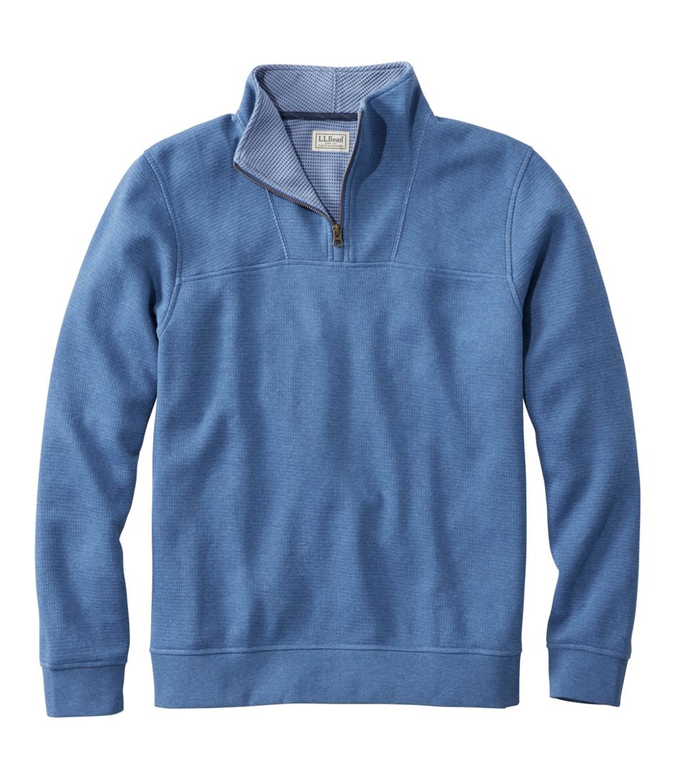 Men's All Seasons Textured Sweats, Quarter-Zip | L.L.Bean online