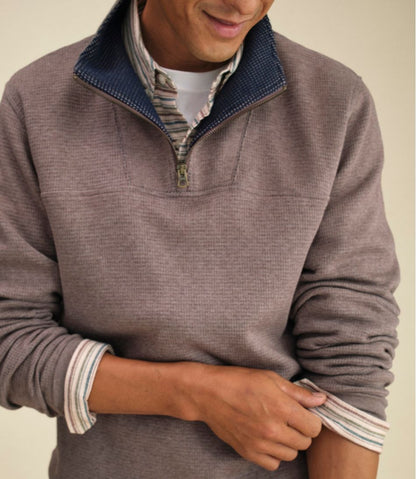 Men's All Seasons Textured Sweats, Quarter-Zip | L.L.Bean online